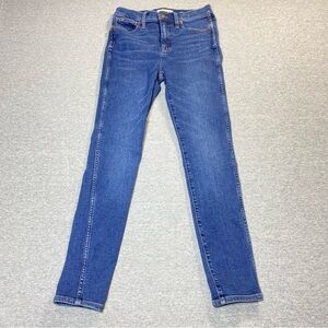 Madewell Jeans Women's 26 Blue 10" Hi Rise Skinny Stretch Preppy Casual Denim
